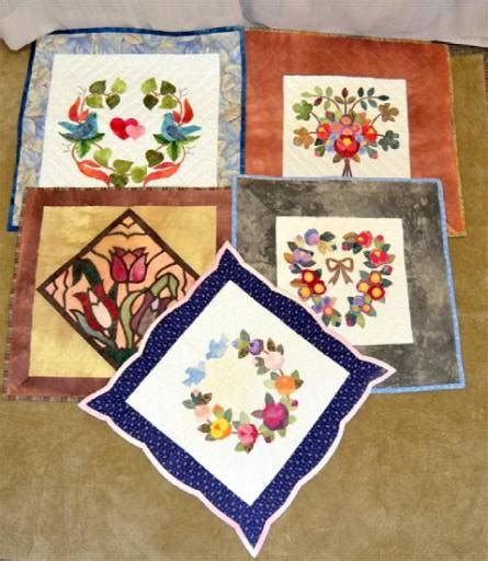 5 Quilted Handmade Table Pads/displays