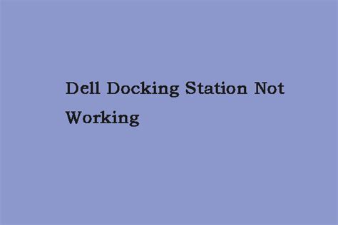 Dell Docking Station Will Not Display Second Monitor News Current Hot Sex Picture