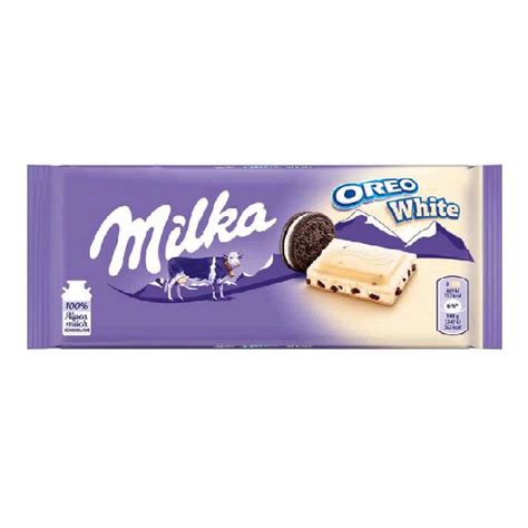 Chocolate Milka Oreo White Barra De 100g Importado