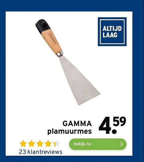 Gamma Plamuurmes Aanbieding Bij GAMMA 1Folders Nl