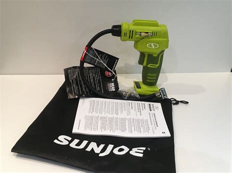 Sun Joe 24v Max Li Ion 24v Ajc Lte Fast 120 Psi Tire Inflator Air Compressor Ebay