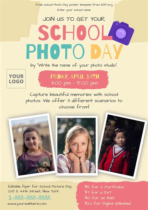 Free School Picture Day Flyer Templates