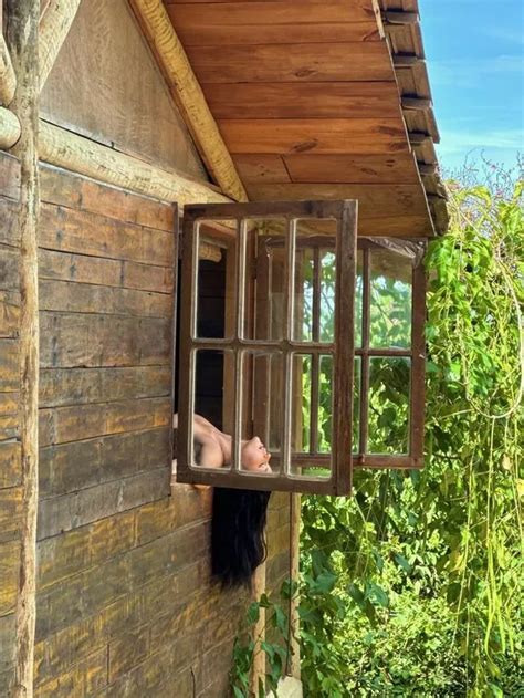 Demi Rose Puts Curves On Display Hanging Totally Naked Out Of Window As She Says Oops Daily Star