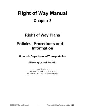 Fillable Online Right Of Way Manual Fax Email Print Pdffiller