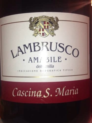 Cascina S Maria Lambrusco Amabile Vivino Australia