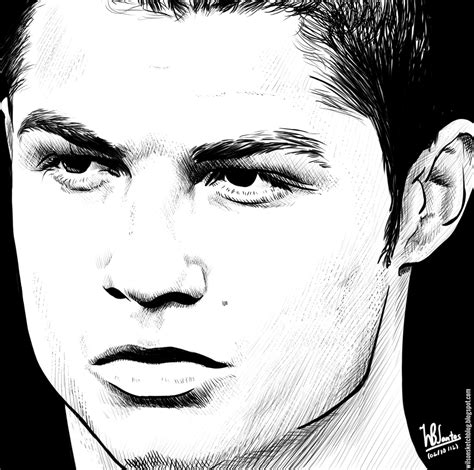 Cristiano Ronaldo (Ink drawing #2)
