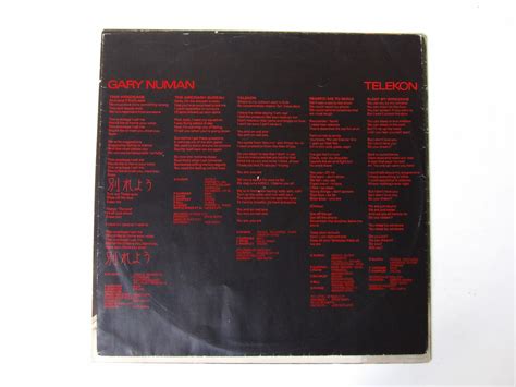 Gary Numan Telekon 1980 A2b2 Uk First Press Lp 7 Merch Sheet