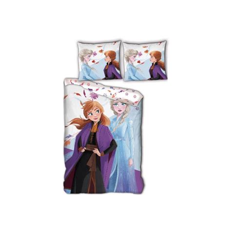 Parure De Lit R Versible Disney La Reine Des Neiges Anna Et Elsa