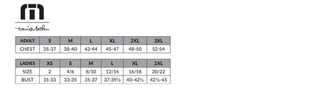 Size Charts Elevation Sports