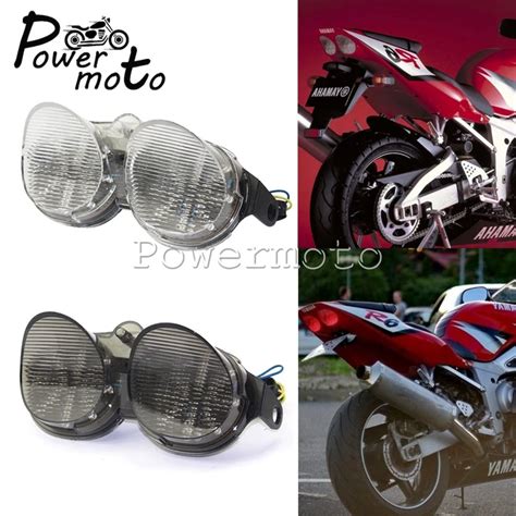 Hongk Smoke Rear Led Tail Light Compatible With 2001 2002 Yamaha Yzf R6 Yzf R6 Yzfr6 01 02