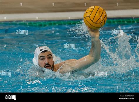 Tyler Abramson Of Cn Posillipo During The Waterpolo Italian Serie A