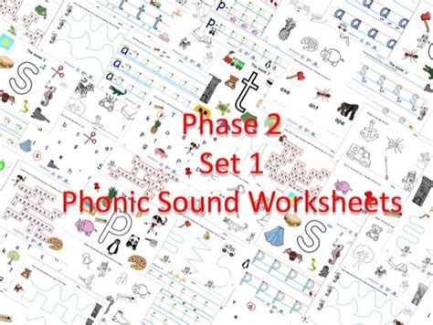 Phase 2 Set 1 Phonic Sound Worksheets Teaching Resources