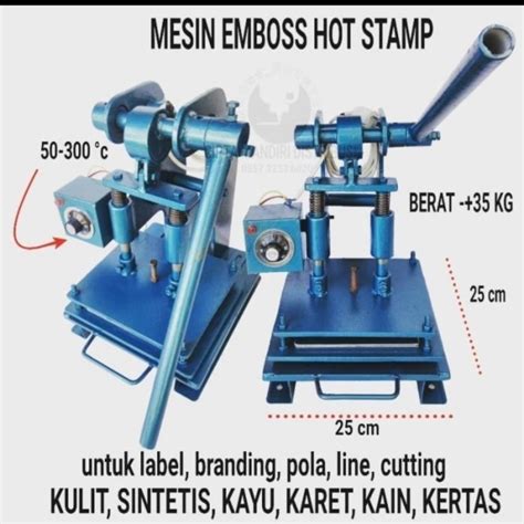 Jual Mesin Emboss Hot Press Panas Leather Dan Foil Hot Stamp Shopee Indonesia