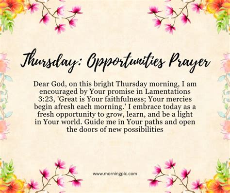 Thursday Morning Prayer: Kickstart Your Day With Faith