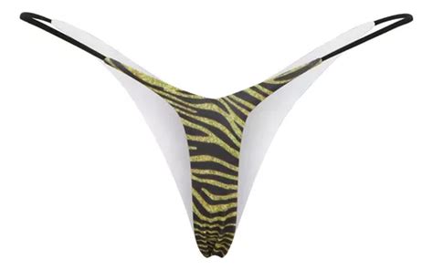 Sexy Low Rise Double Strap Thong Bikini Briefs Parcelamento Sem Juros