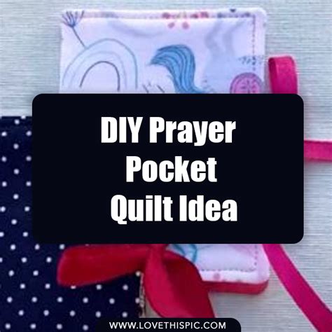 DIY Prayer Pocket Quilt Idea