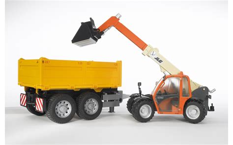 Игрушка Bruder погрузчик колёсный JLG 2505 Telehandler с ...