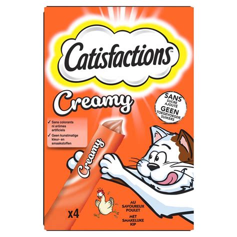 Achat Vente Catisfaction Creamy Snacks Au Poulet Pour Chat X G