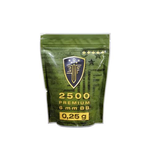 Sachet De 2500 Billes Bbs 6mm Elite Force Blanche 0 25g