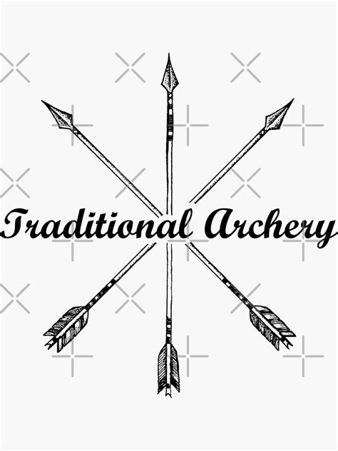 Traditional Archery Logo For Traditional Archers Sticker For Sale By