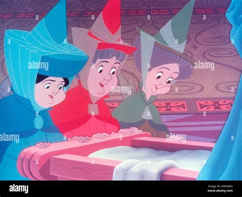 Sleeping Beauty From Left Merryweather Voice Barbara Luddy Flora Voice Verna Felton