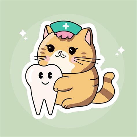 Premium Vector Cute Vector Cartoon Healthcare Nurse Cat Character