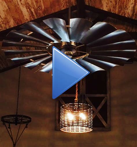 72 Inch Rustic Windmill Ceiling Fan | Review Home Co