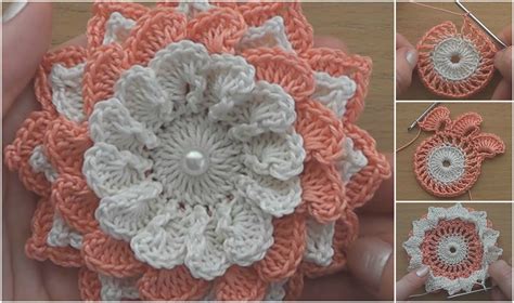 Crochet Very Easy Flower Embellishment