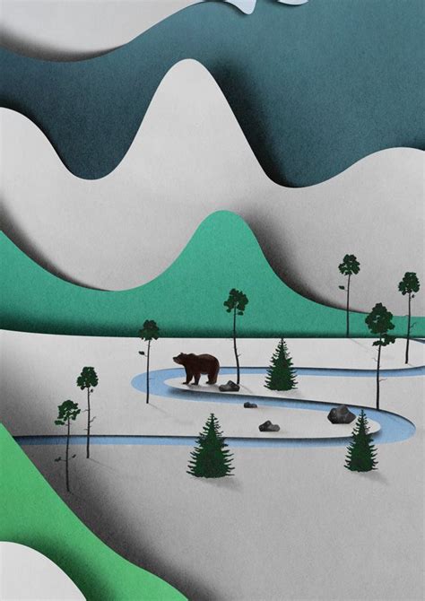 Paper Landscape Illustrated By Eiko Ojala — Colossal Paper Art Paper