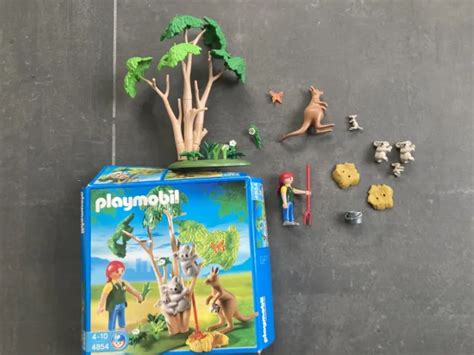 PLAYMOBIL 4854 KOALAS sur Arbre et Kangourous boîte Complet Zoo