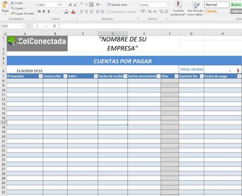 Formato De Estado De Cuenta En Excel Gratis Sample Excel Templates