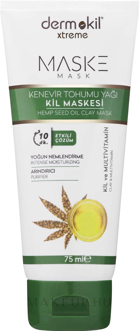 Agyagmaszk Kenderolajjal Tubus Dermokil Hemp Seed Oil Clay Mask