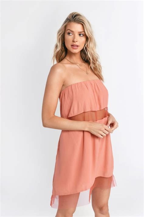 Strapless Dresses For Women Strapless Mini And Midi Dress Tobi