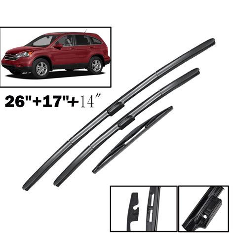 Erick S Wiper Lhd Front Rear Wiper Blades Set Kit For Honda Crv Cr V