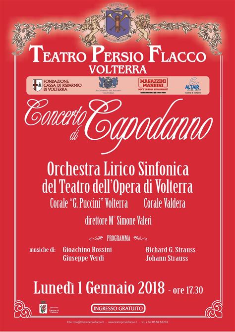 Concerto Di Capodanno Teatro Persio Flacco Teatro Persio Flacco