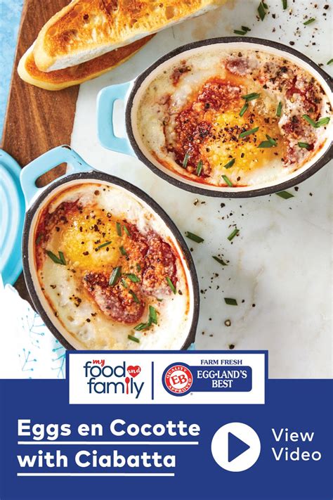 Eggs En Cocotte With Ciabatta Recipes Best Egg Recipes Eggs En Cocotte