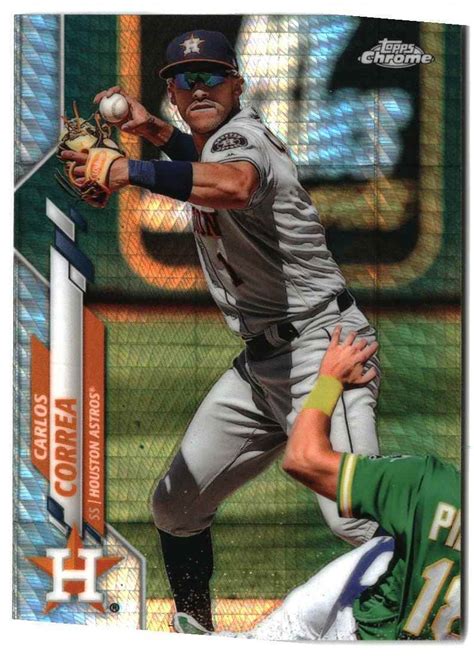 2020 Topps Chrome Carlos Correa Houston Astros 29 Refractor EBay