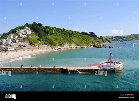 The Banjo Pier At Looe In Cornwall Uk Stock Photo Alamy