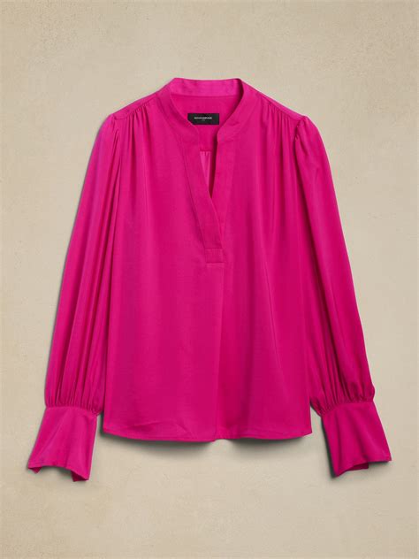 Volume Sleeve Blouse Banana Republic Factory