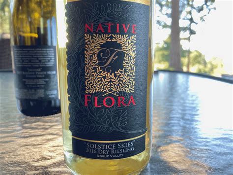 Oregon Wine 2016 Native Flora Solstice Skies Dry Riesling Winerabble