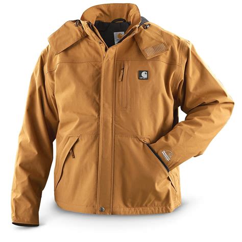 Carhartt® Waterproof Jacket, Brown - 222219, Insulated Jackets & Coats ...