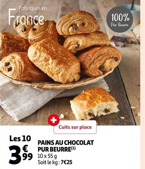 Promo Pains Au Chocolat Pur Beurre Chez Auchan Supermarch