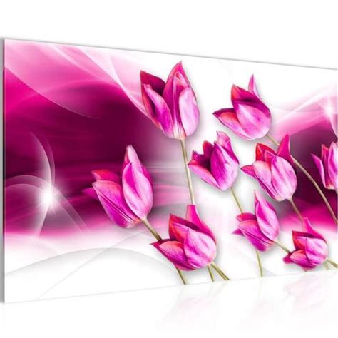 Runa Art Tableau D Coration Murale Fleurs Tulipes X Cm Panneau