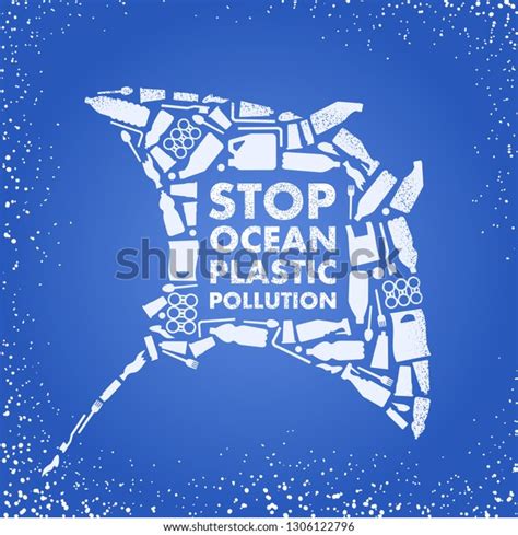 Stop Ocean Plastic Pollution Ecological Banner Poster Flyer Images