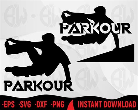 Parkour Silhouette Vector