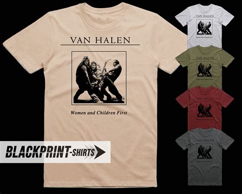 Van Halen Women And Children First T Shirt Cotton Mens Etsy Uk