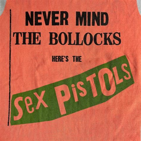 Vintage Sex Pistols Never Mind The Bollocks Shirt Original Owner Etsy