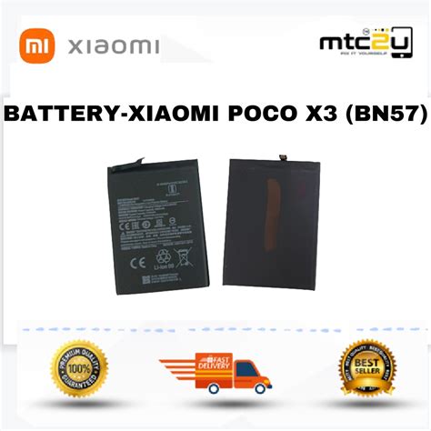 BATTERY-XIAOMI POCO X3 (BN57)/BATERI-XIAOMI POCO X3 (BN57) | Shopee ...