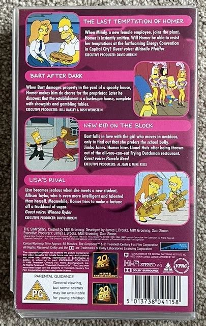 The Simpsons Sex Lies And The Simpsons Animated Vhs Tested Working Picclick Uk