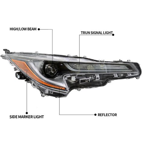 Fit For Toyota Corolla L Le Pair Headlight Assembly Led Drl